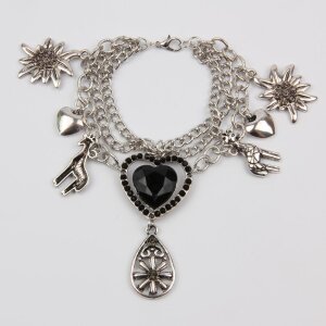 Bracelet black / silver 085-02-28