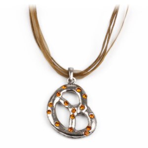 Chain with pretzel (brown) 01102797-6