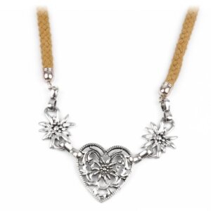 Edelweiss chain with heart 01103123