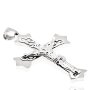 Cross pendant made from stainless steel silver