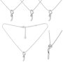 Stylish Tillberg chain with Swarovski stones and heart pendant Crystal