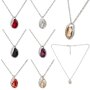 Fashionable Tillberg necklace, with Swarovski stones, oval, champagne