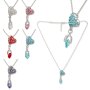 Tillberg ladies chain with Swarovski stones with heart pendants 47 cm