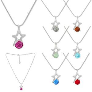 Womens necklace by Tillberg with star and Swarovski...