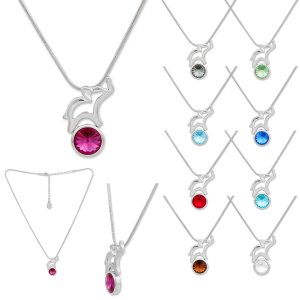 Tillberg ladies chain with Swarovski stone and an...