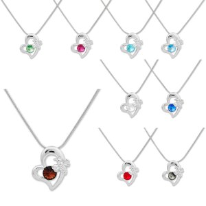 Tillberg necklace with heart pendant, Swarovski stone and...