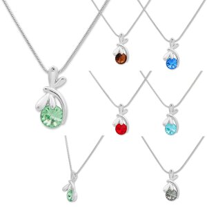 Tillberg ladies necklace with Swarovski stone and small...