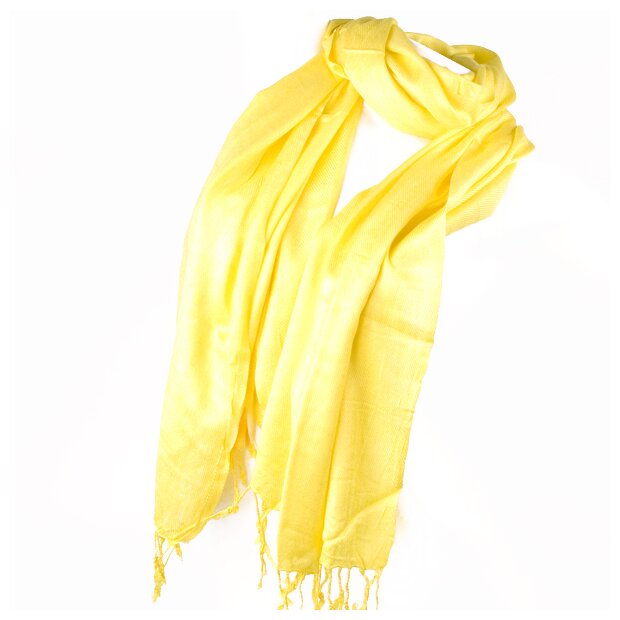 neckerschief, fine scarf lemon yellow