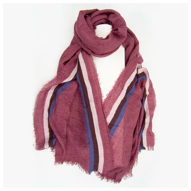 Neckerchief, Kerchief, long kerchief, fine scarf burgundy