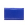 Tillberg ladies wallet made from real leather 9 cmx15cmx3,5cm royal blue+white