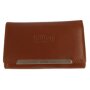 Tillberg ladies wallet wallet made from real nappa leather 9,5x15x3,5 cm cognac