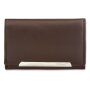 Tillberg ladies wallet wallet made from real nappa leather 9,5x15x3,5 cm dark brown