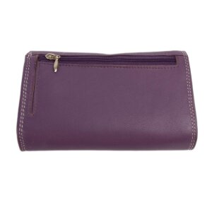 Tillberg ladies wallet wallet made from real nappa leather 9,5x15x3,5 cm purple