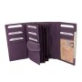 Tillberg ladies wallet wallet made from real nappa leather 9,5x15x3,5 cm purple