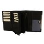 Tillberg ladies wallet wallet made from real nappa leather 9,5x15x3,5 cm black