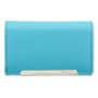Tillberg ladies wallet wallet made from real nappa leather 9,5x15x3,5 cm sea blue