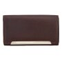 Tillberg ladies wallet made from real leather 9,5 cm x 17 cm x 3 cm, dark brown