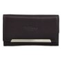 Tillberg ladies wallet made from real leather 9,5 cm x 17 cm x 3 cm, black+pink