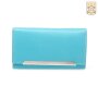 Tillberg ladies wallet made from real leather 9,5 cm x 17 cm x 3 cm, sea blue
