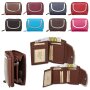 Tillberg Design ladies wallet made of genuine leather 9,5x13x2,5 cm pink