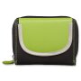 Tillberg Design ladies wallet made of genuine leather 9,5x13x2,5 cm black+apple green