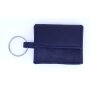 Mini wallet/key chain with key ring 8,5 cm x 6,5 cm x 1,5 cm, navy blue