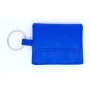 Mini wallet/key chain with key ring 8,5 cm x 6,5 cm x 1,5 cm, royal blue