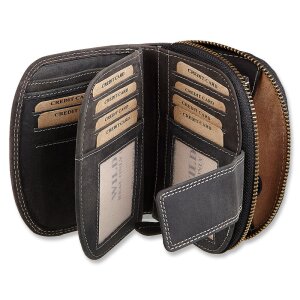 Wild Real Only!!! unisex wallet made from real leather black