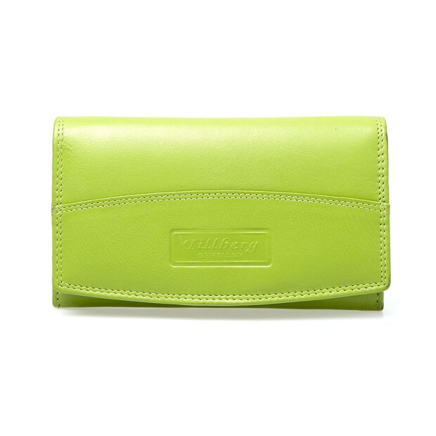 Tillberg ladies real leather wallet apple green