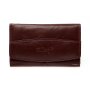Tillberg ladies real leather wallet dark brown