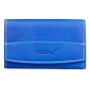 Tillberg ladies wallet made from real nappa leather royal blue+white