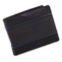 Tillberg mens wallet made from real nappa leather black+navy blue