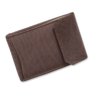 Tillberg credit card case/wallet made from real nappa leather brown