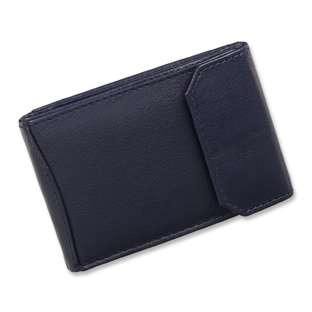 Tillberg credit card case/wallet made from real nappa leather navy blue