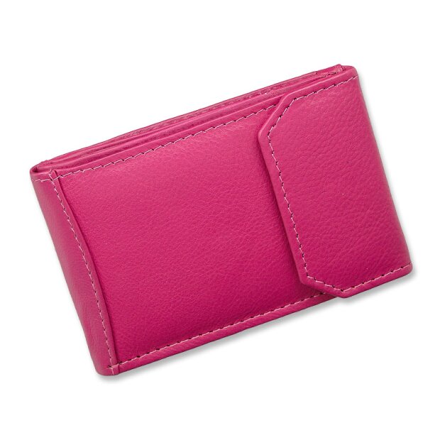 Tillberg credit card case/wallet made from real nappa leather pink