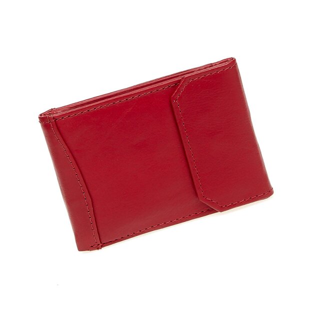 Tillberg credit card case/wallet made from real nappa leather red