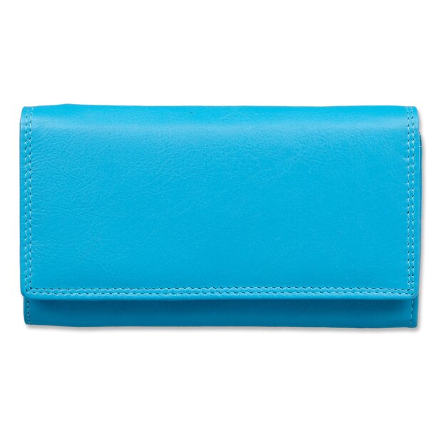 Tillberg ladies wallet made from real leather 9,5x16,5x3cm royal blue