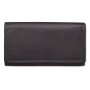 Tillberg ladies wallet made from real leather 9,5x16,5x3cm black