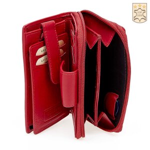 Tillberg ladies wallet made from real nappa leather red