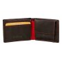 Tillberg wallet made from real nappa leather black+red