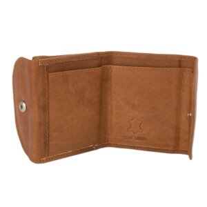 Tillberg wallet made from real leather 7 cm x 8,5 cm x 1,5 cm, light brown