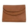 Tillberg wallet made from real leather 7 cm x 8,5 cm x 1,5 cm, light brown