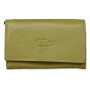Tillberg ladies wallet made from real nappa leather 10x16.5x3 cm, olive green