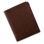 Tillberg wallet made of genuine leather 12.5x10x2 cm dark brown