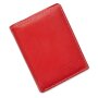Tillberg wallet made of genuine leather 12.5x10x2 cm red