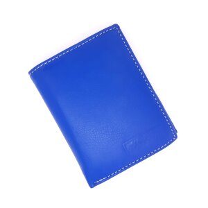 High quality and robust real leather wallet from the brand Tillberg royal blue