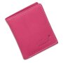 Wallet made from real leather 10 cm x 8,5 cm x 2 cm pink