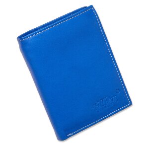 Wallet made from real nappa leather royal blue