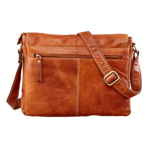 Tillberg shoulder bag made of real leather 25 cm x 32 cm x 10 cm tan