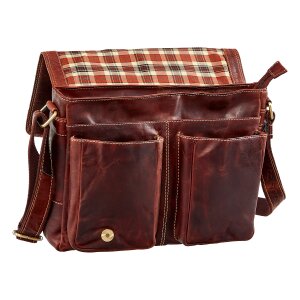 Tillberg shoulder bag made of real leather 25 cm x 32 cm x 10 cm mushroom